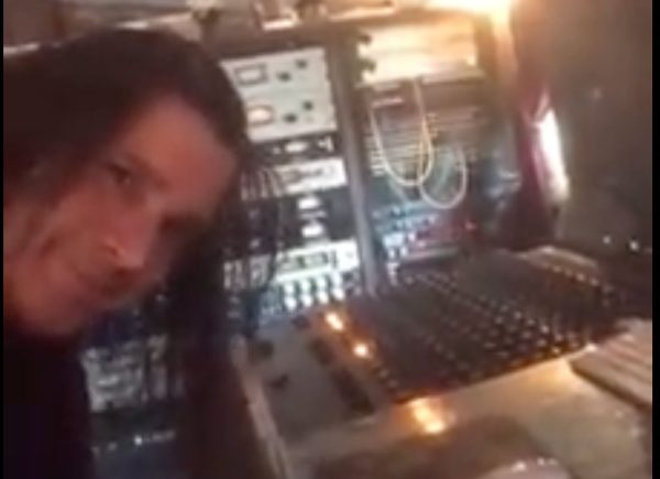 Anthony Esposito mixing the new Dogs of Reason CD at Obscenic Arts